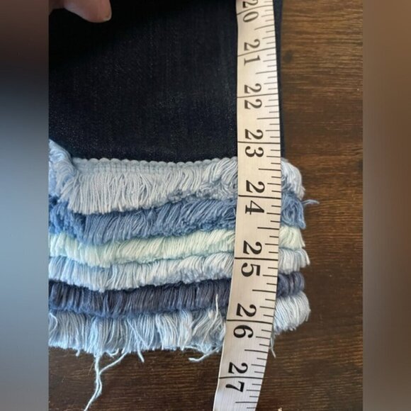 DRIFTWOOD Medium Wash Denim Colette Pretty in Fringe Cropped Jeans, 27 - Picture 11 of 11